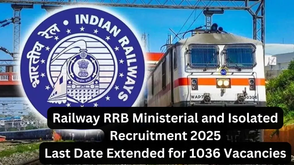 Railway RRB Ministerial and Isolated Recruitment 