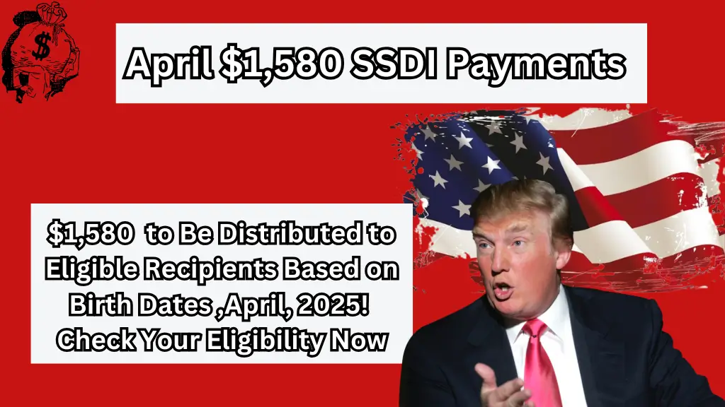 April $1,580 SSDI Payments 