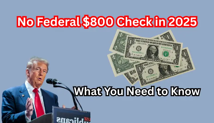 No Federal $800 Check in 2025: What You Need to Know