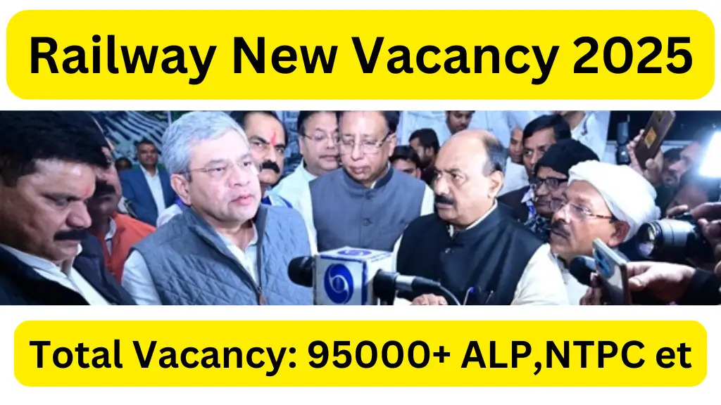 Railway New Vacancy 2025:  95,000+ Posts 