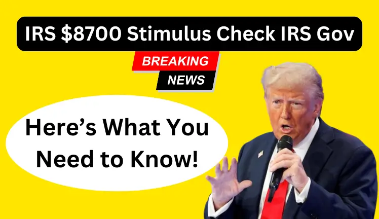 IRS $8700 Stimulus Check IRS Gov