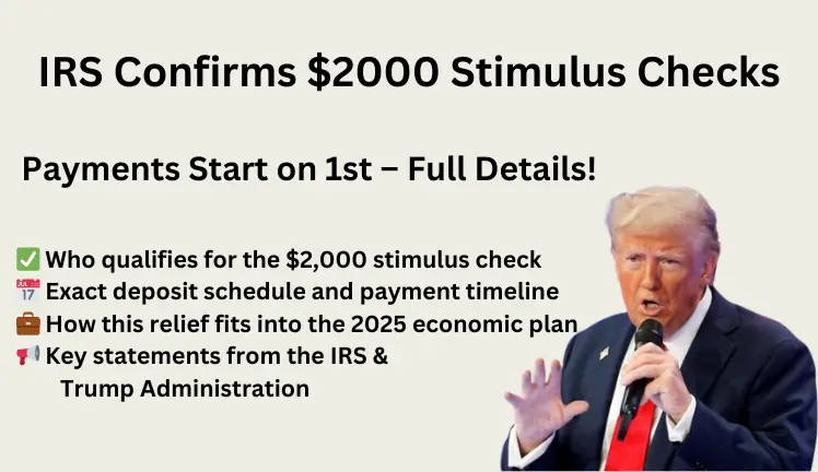 IRS Confirms $2000 Stimulus Checks