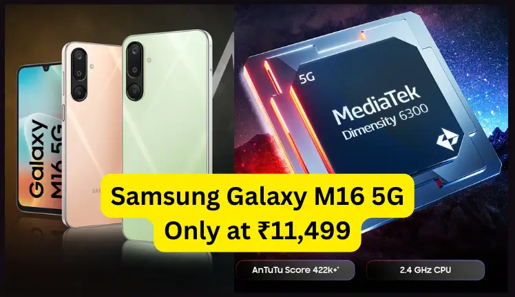 Samsung Galaxy M16 5G: Unbeatable Performance with sAMOLED Display & 50MP Camera at ₹11,499!